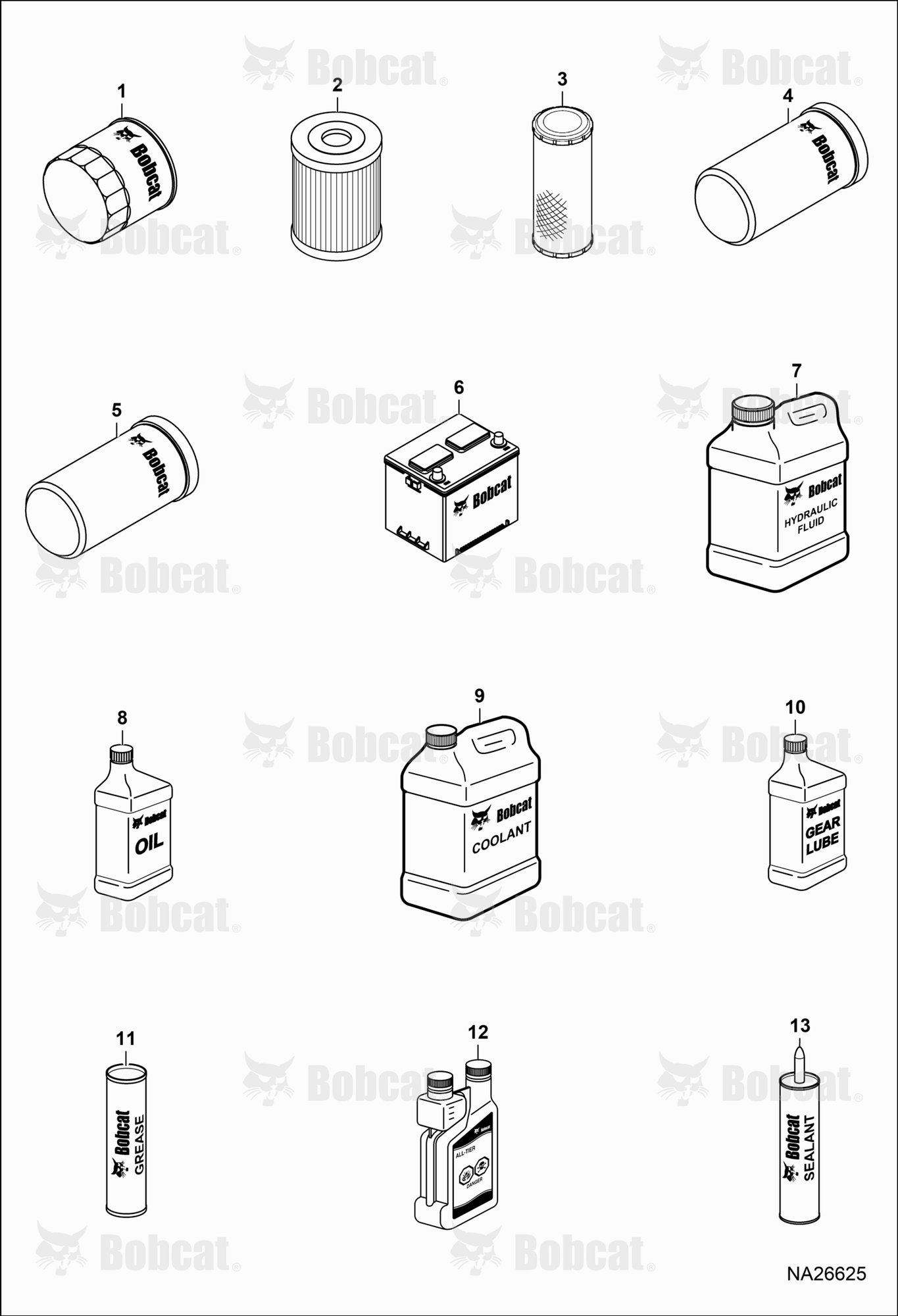 Maintenance Items (Service Parts)