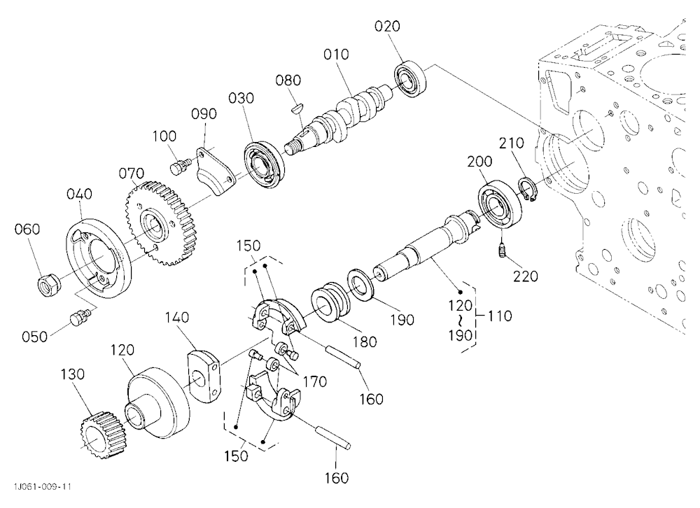 Fuel Camshaft And Governor Shaft