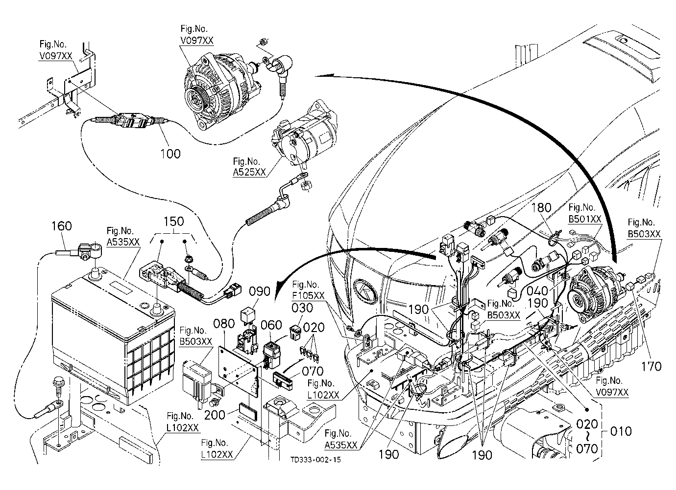 Heater Kit (Electrical Wiring/Relay) [Option]