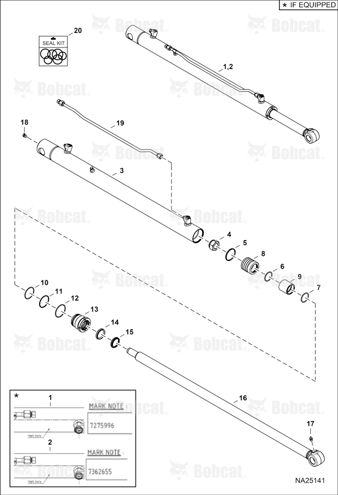 Lift Cylinder (Roquet) B3GY11244 & Above