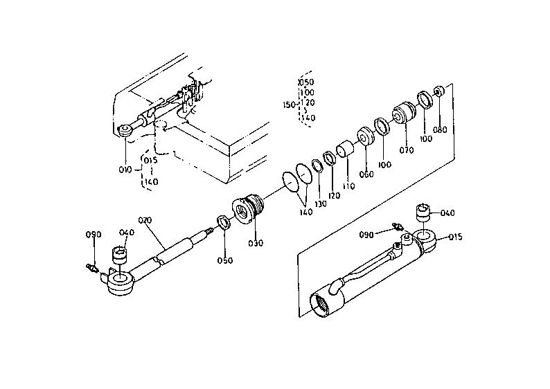 Swing Cylinder and Component Parts