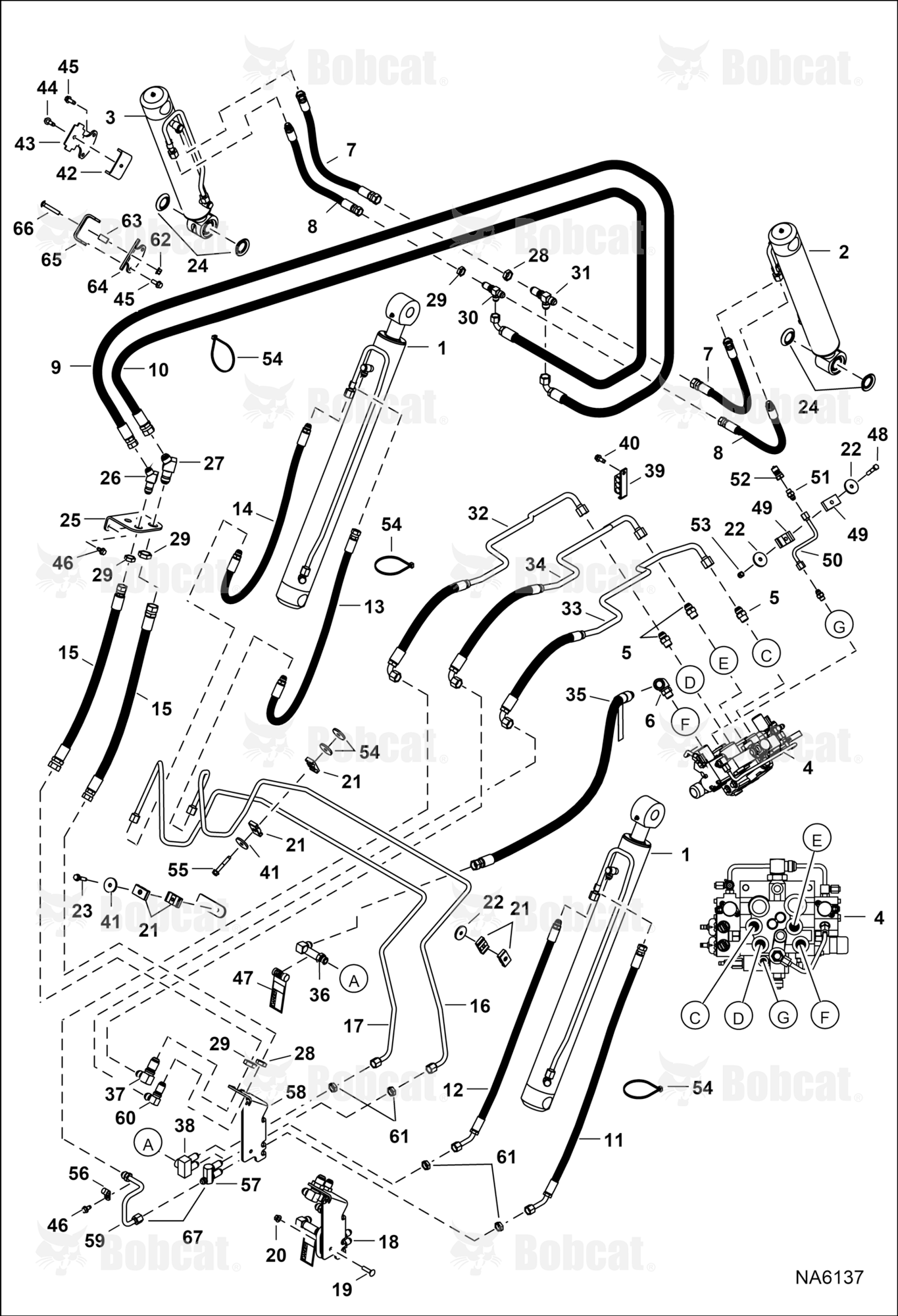 Hydraulic Circuitry (W/O BPV Junction Block)  ASRW11001 - ASRW11100