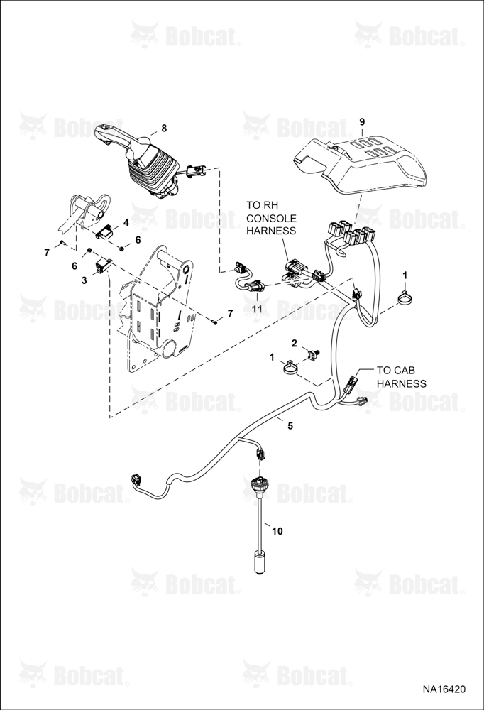 Controls Electrical (LH Console) B3NS13001 & Above