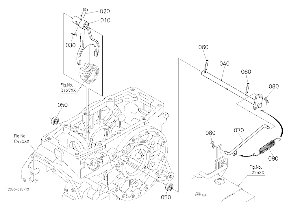 Differential Lock Shift Fork