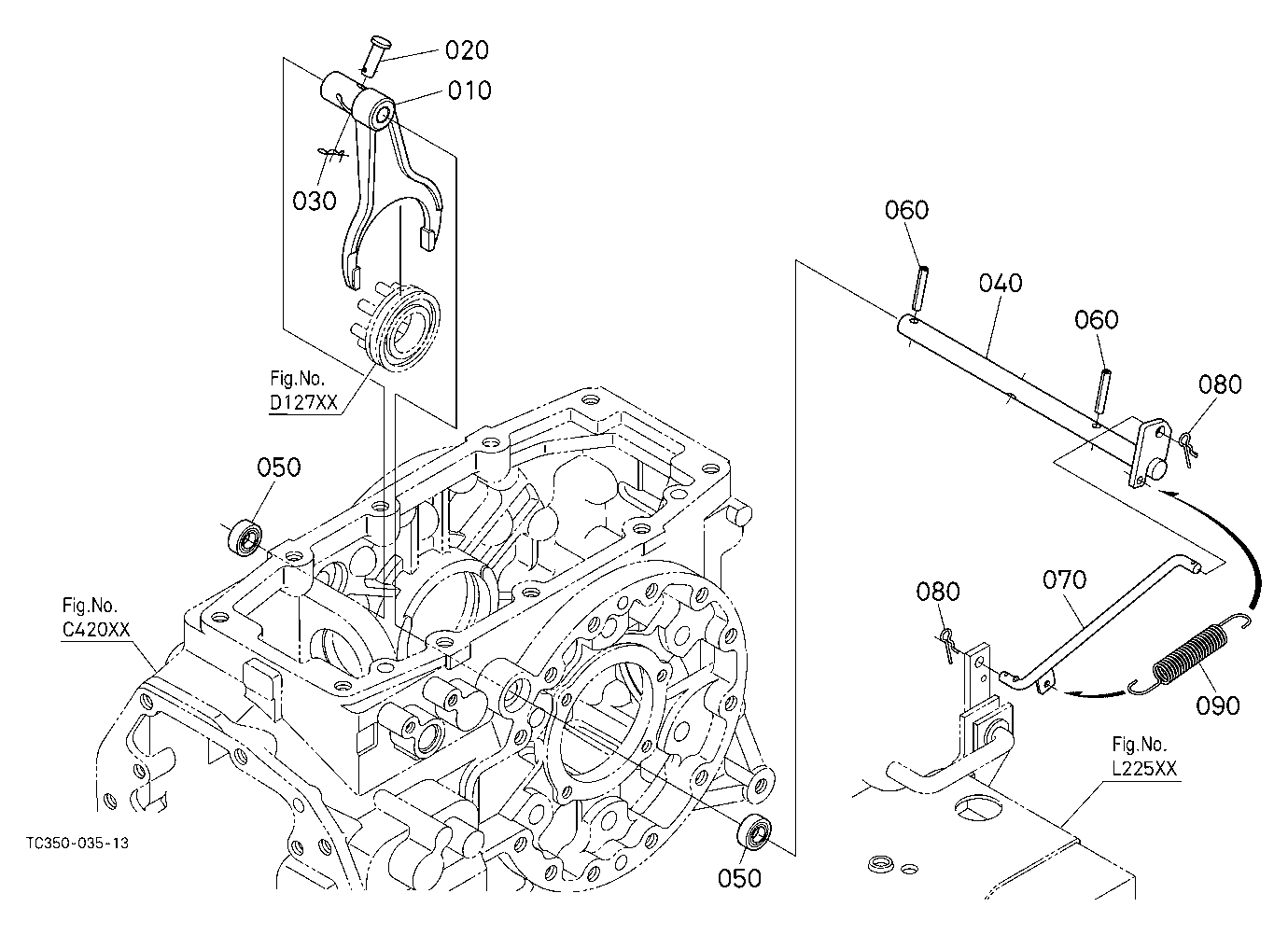 Differential Lock Shift Fork