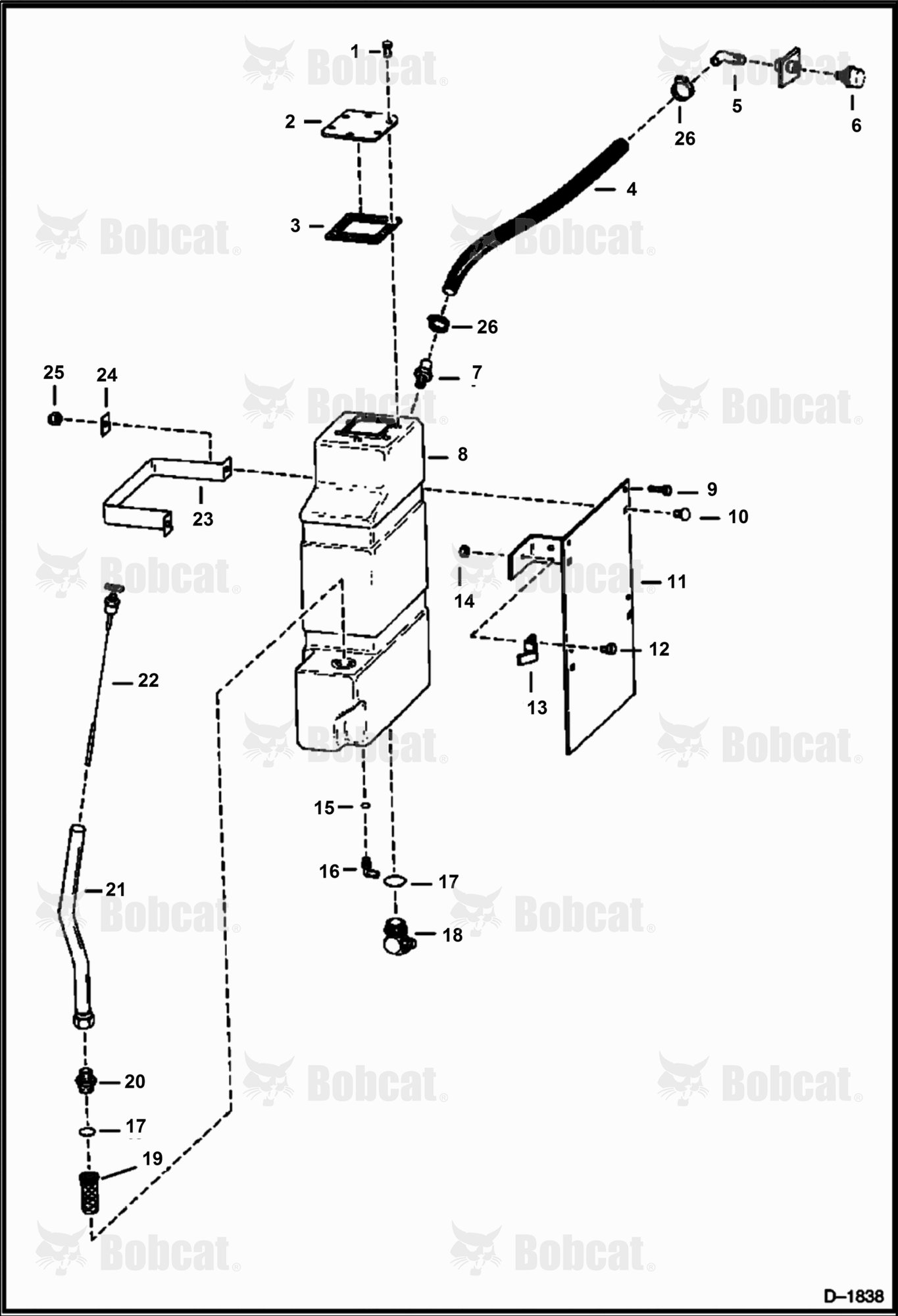 Hydraulic Tank  503112001 & Above