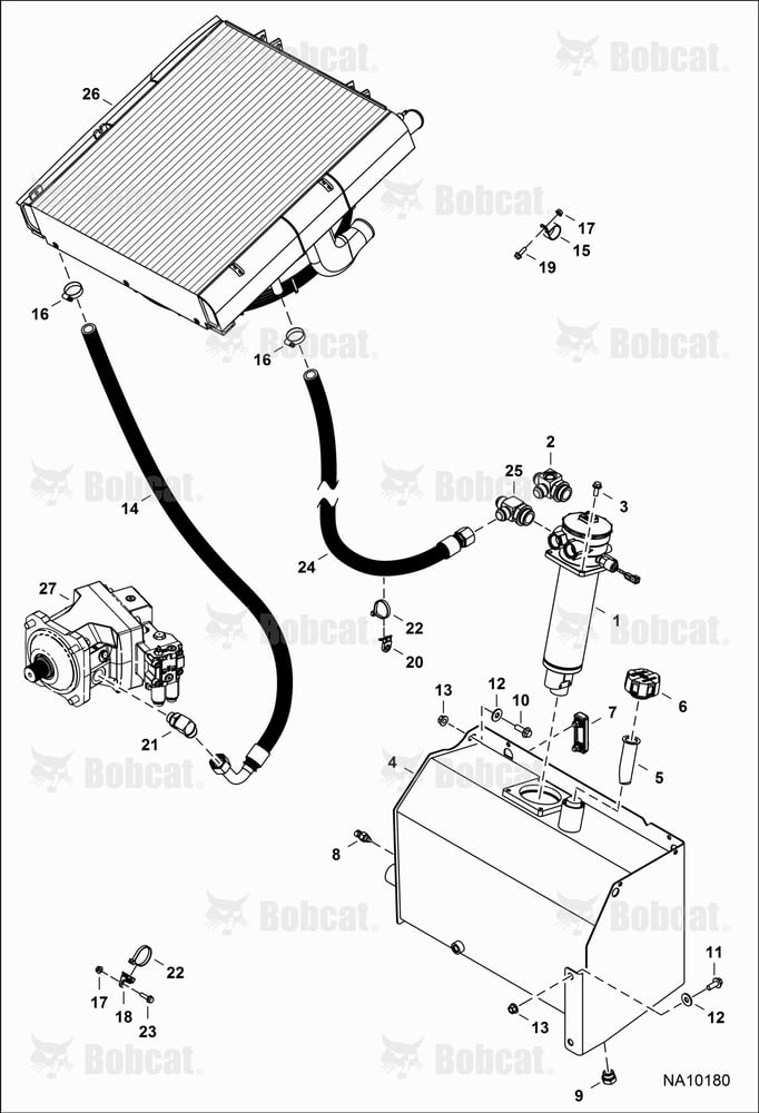 Hydrostatic Circuitry (Oil Cooler, Tank & Filter)