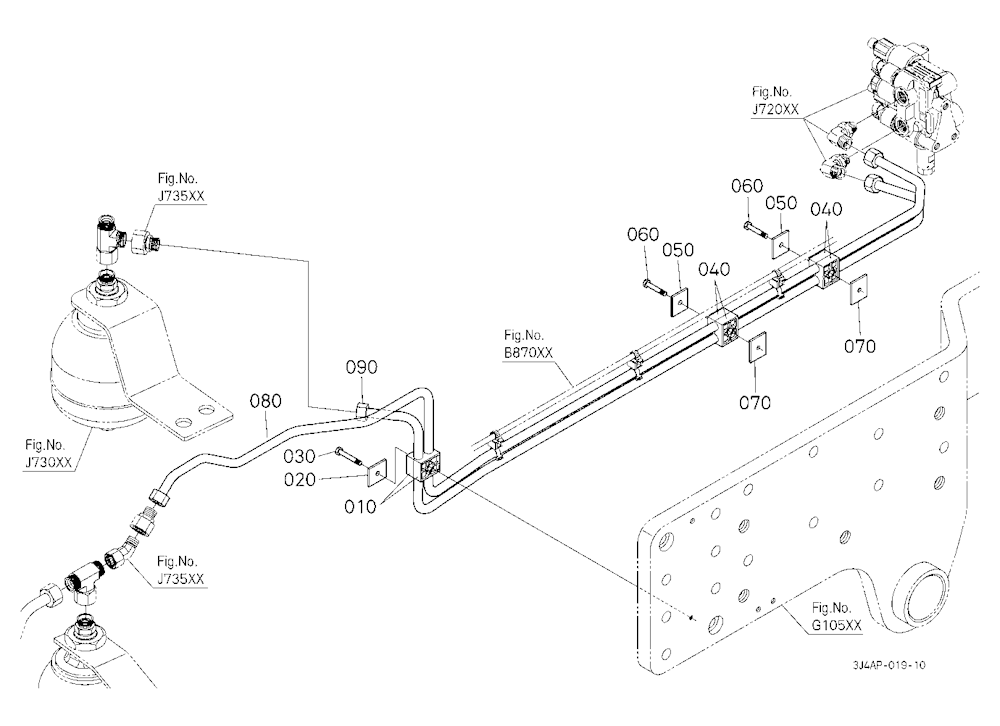 Front Suspension Valve Pipe (Front) [With Front Su