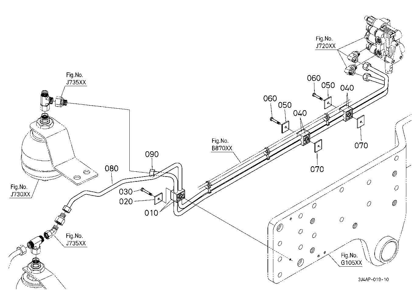 Front Suspension Valve Pipe (Front) [With Front Su