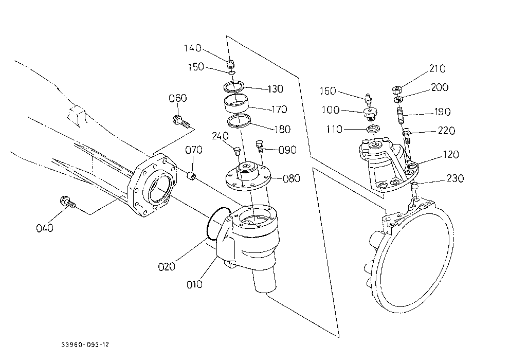 Bevel Gear Case Lh (Except Bi-Speed Turn)