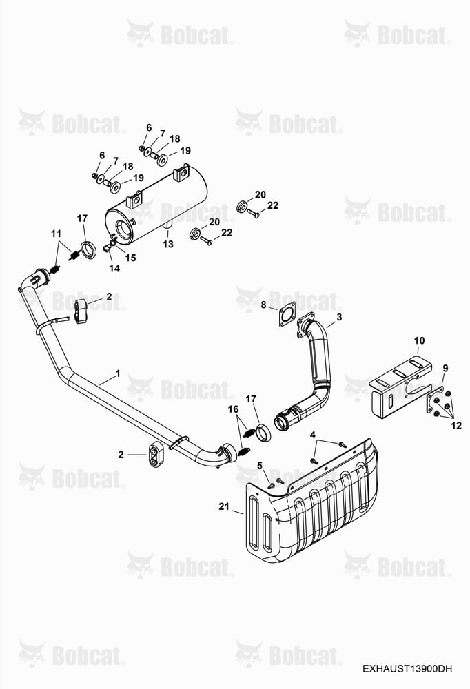 ENGINE, Exhaust  AVW211001 - AVW219999