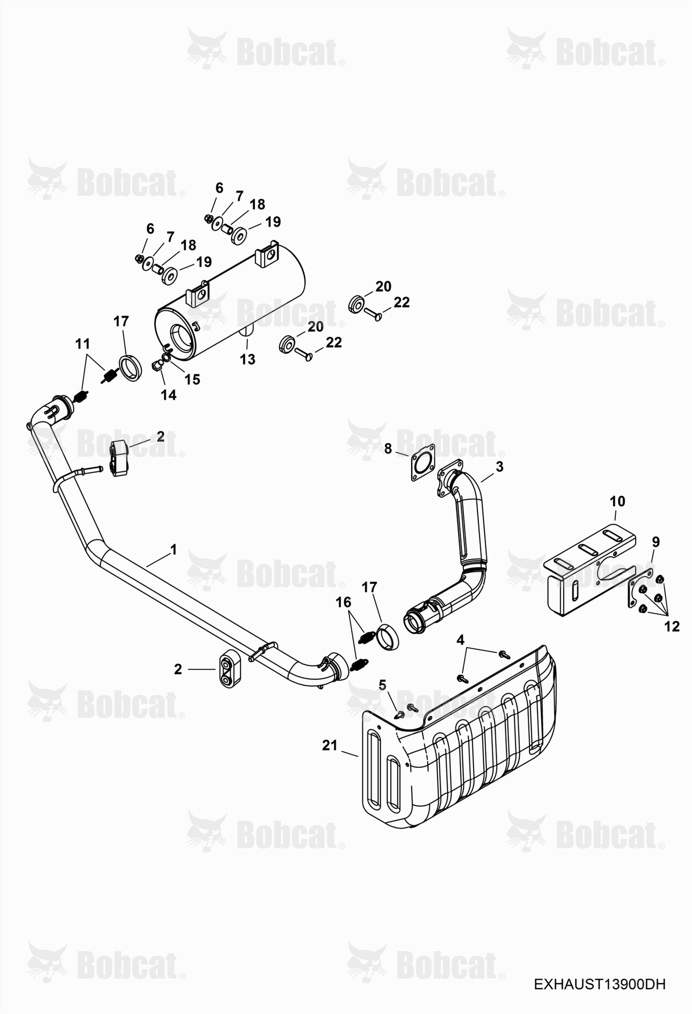 ENGINE, Exhaust  AVW211001 - AVW219999