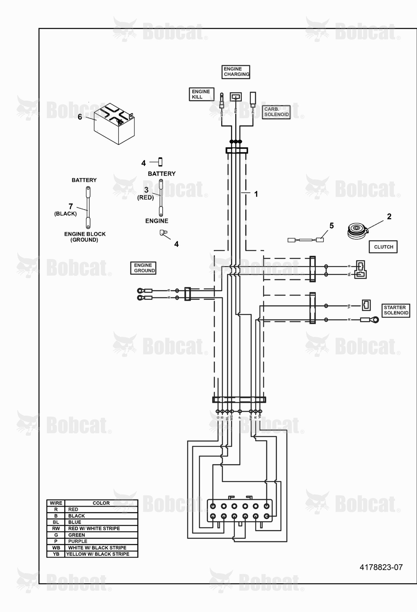 36" Lower Wire Harness