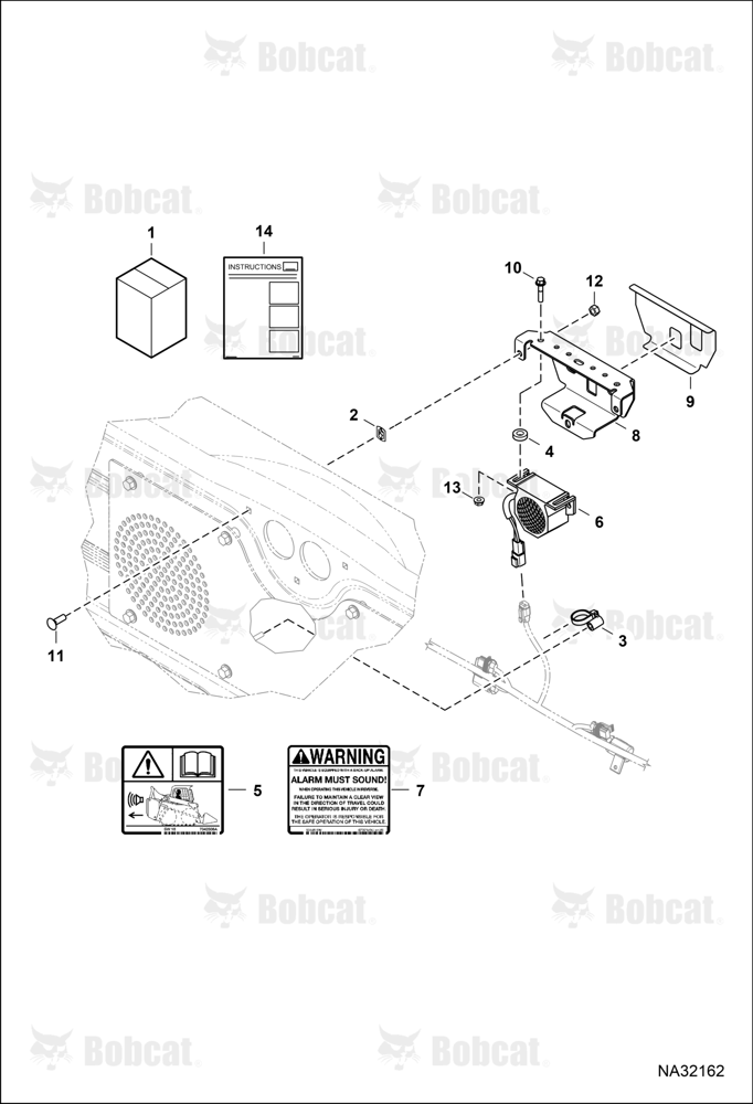 BACK-UP Alarm Kit (Selectable Joystick Controls) (Duel Tailgate Mounting Hole)