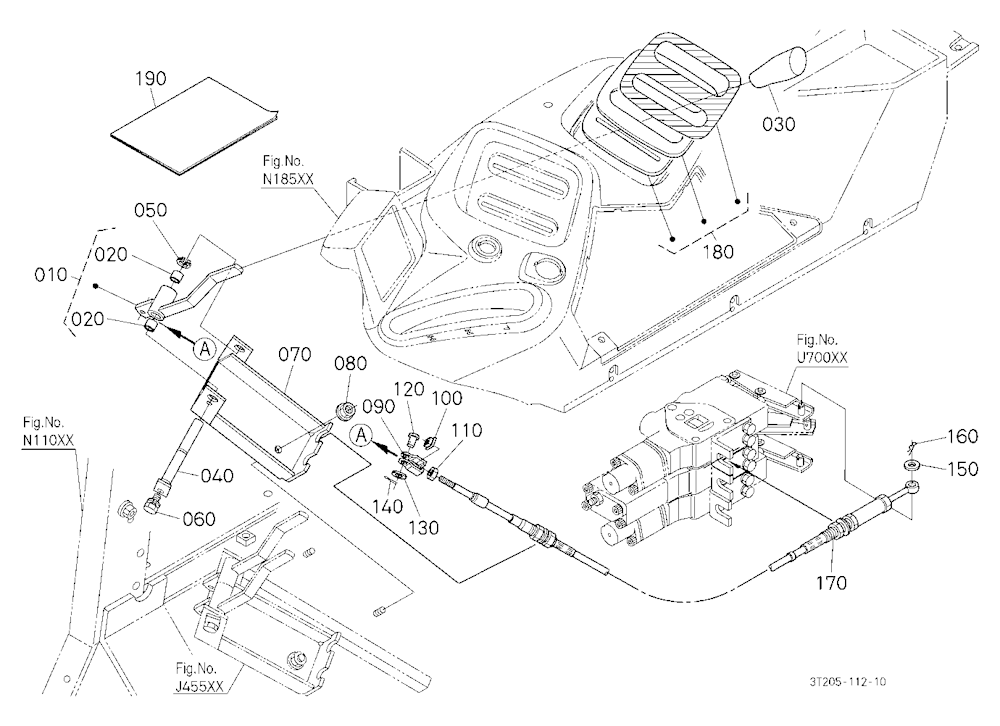Auxilairy Control Valve Lever Kit (3Rd) [Option]
