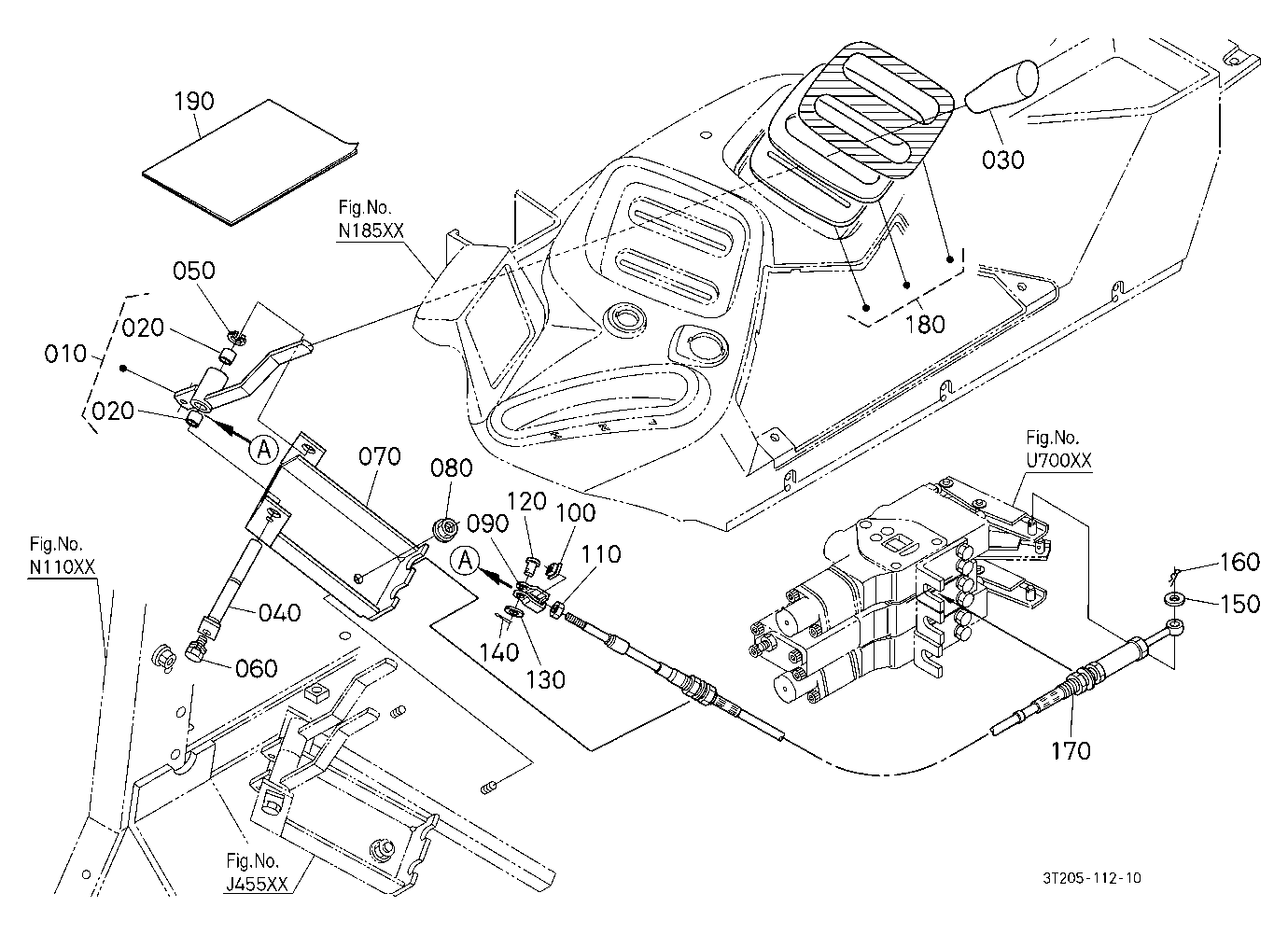 Auxilairy Control Valve Lever Kit (3Rd) [Option]