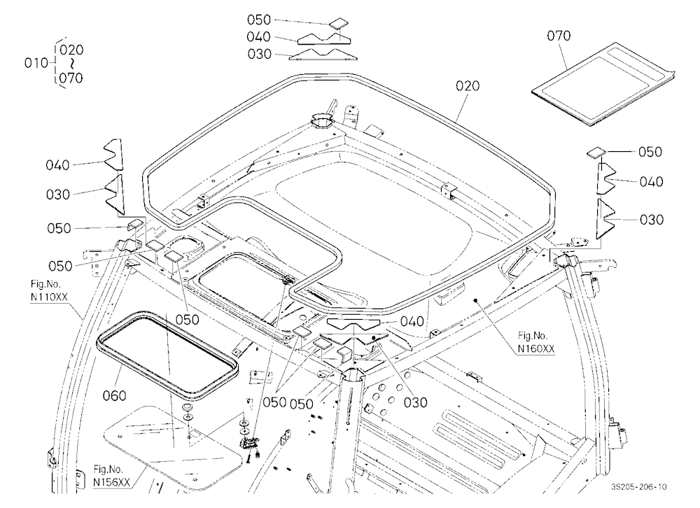 Outer Roof Seal Kit(Seal) [Option]