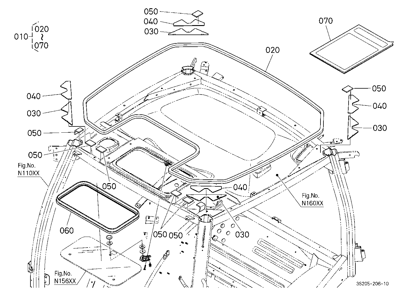 Outer Roof Seal Kit(Seal) [Option]