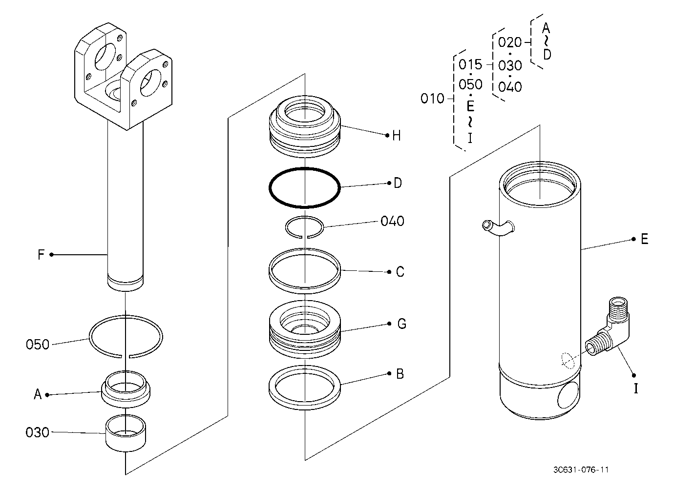 3P-Lift Assist Cylinder [Component Parts] [Old]