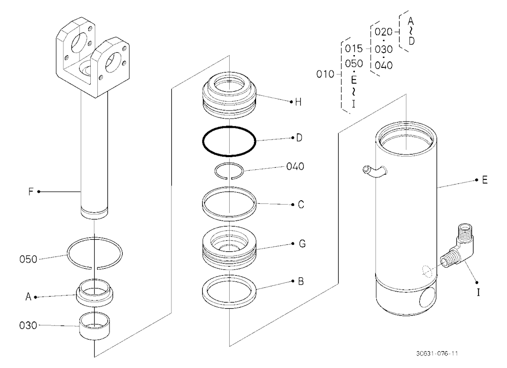 3P-Lift Assist Cylinder [Component Parts] [Old]