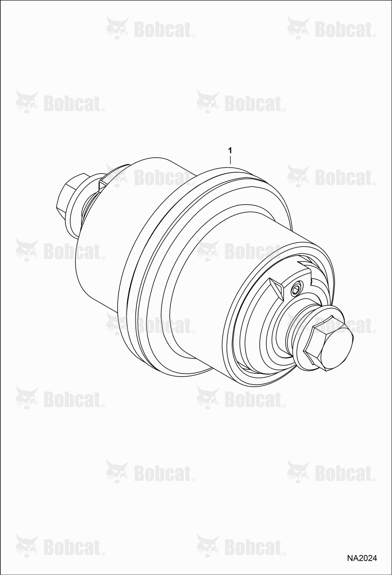 Track Roller (Steel or Rubber Track) (Bolt Mounted)