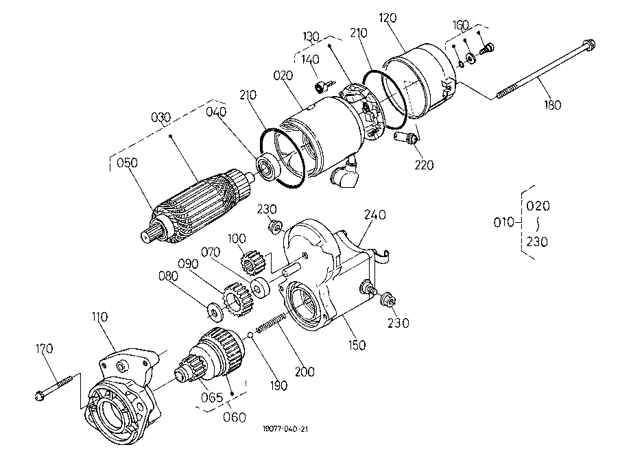 Starter [Component Parts](Not For Reman Unit)