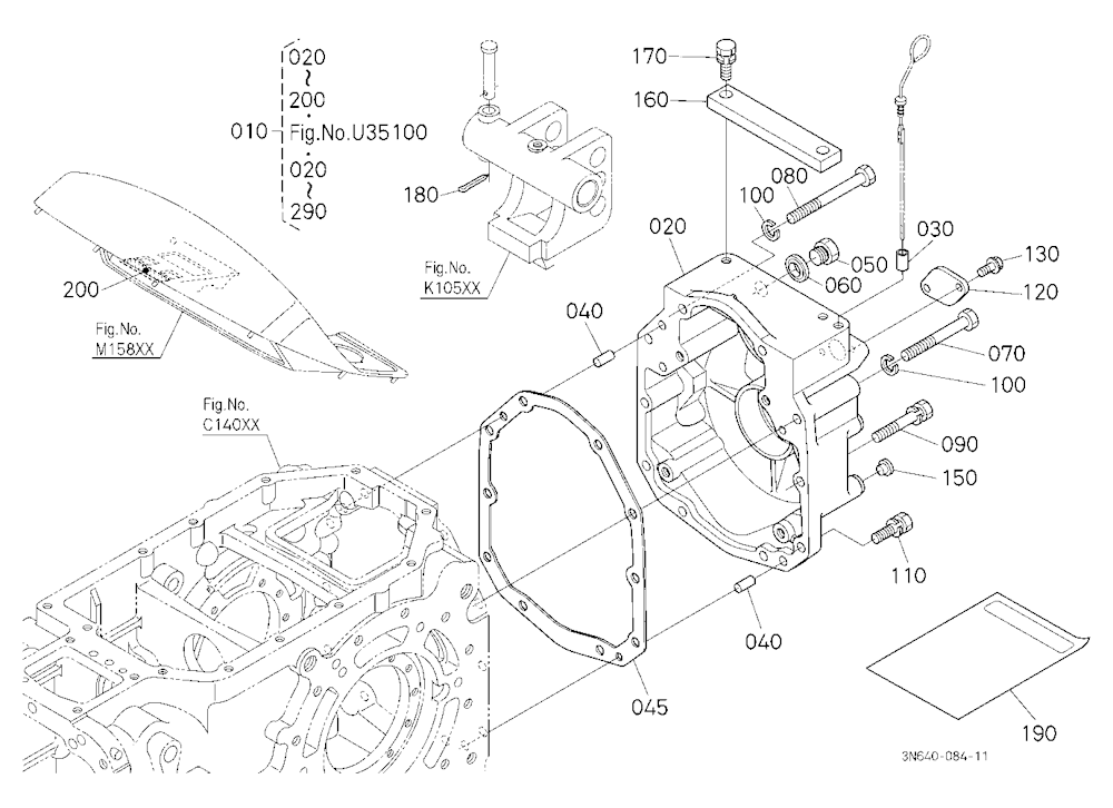 Pto(540/1000) Conversion Kit (Gear Case) (W/G No.M