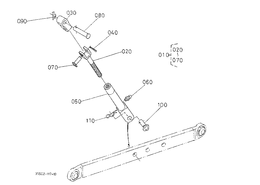 Hydraulic Lift Link 4 (Lift Rod Lh) [M4030Su-Tf]