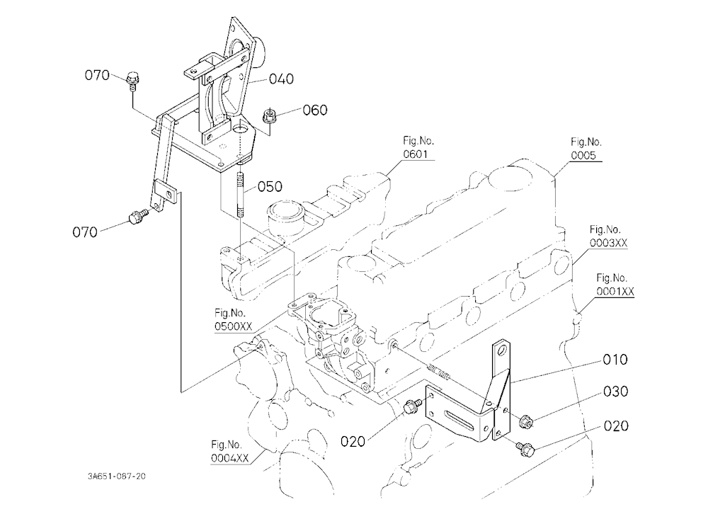 Compressor Bracket [A] [Cab Type]