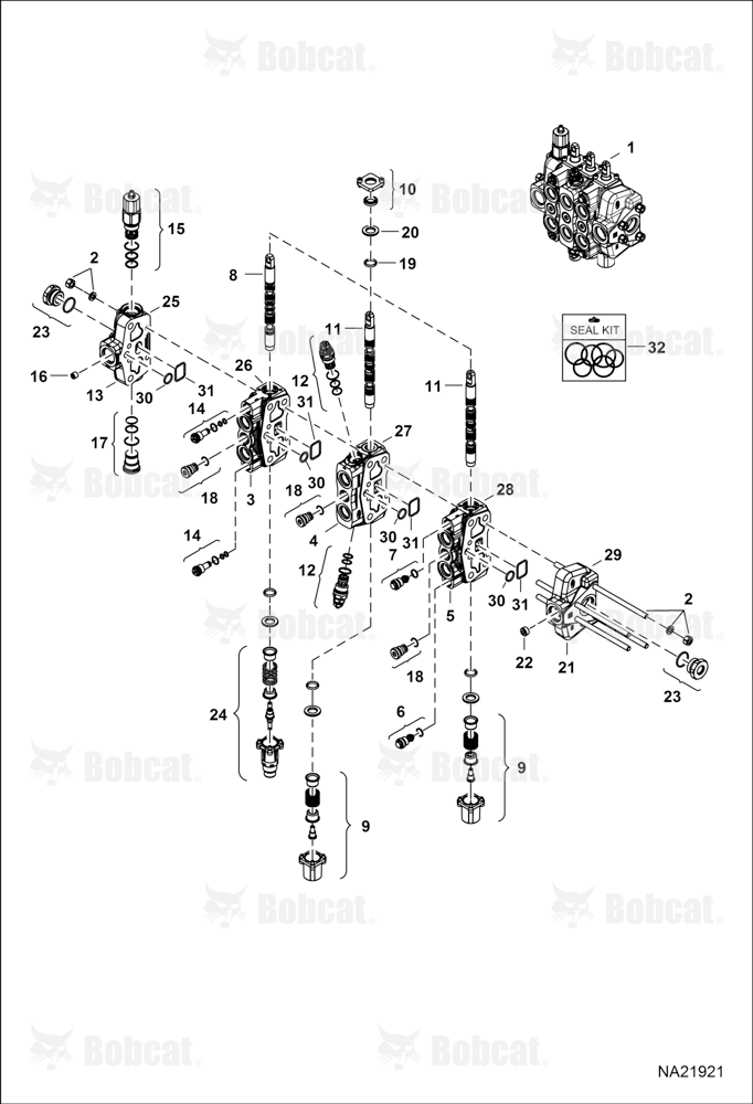 Bucket (Hydraulic Control Valve)