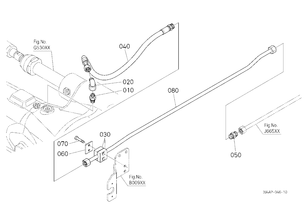 Hydraulic Oil Line (Front Axle Delivery Pipe/Front