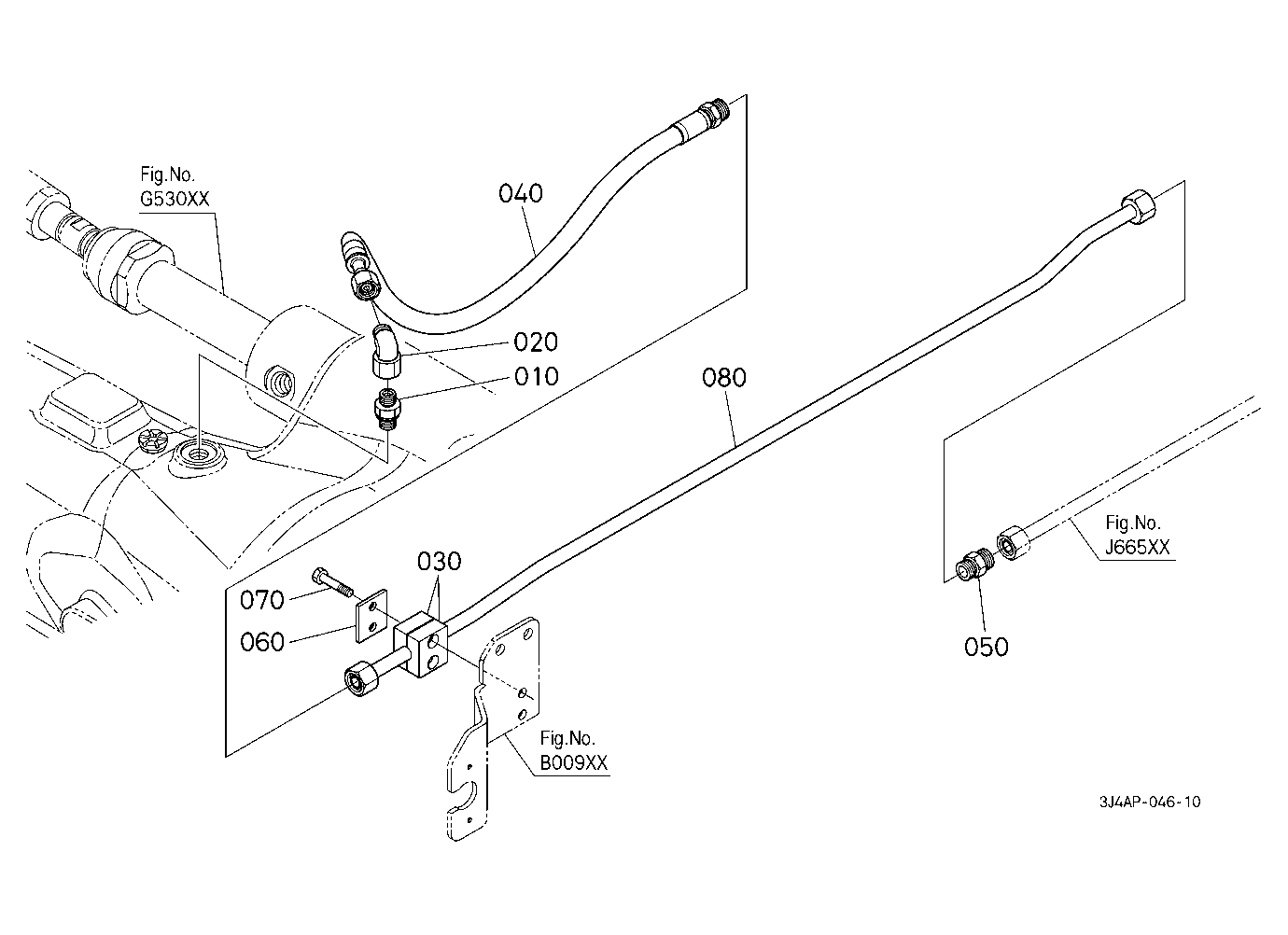 Hydraulic Oil Line (Front Axle Delivery Pipe/Front