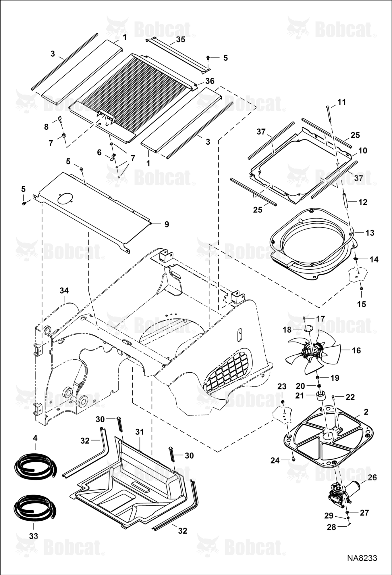 Cooling System  A3NT16180 - A3NT17269, A3NU12591 - A3NU12721
