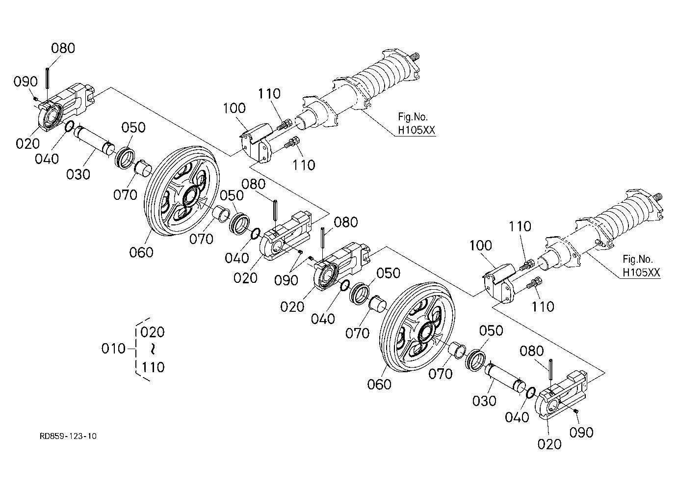 Idler Wheel [Rubber Crawler Type]