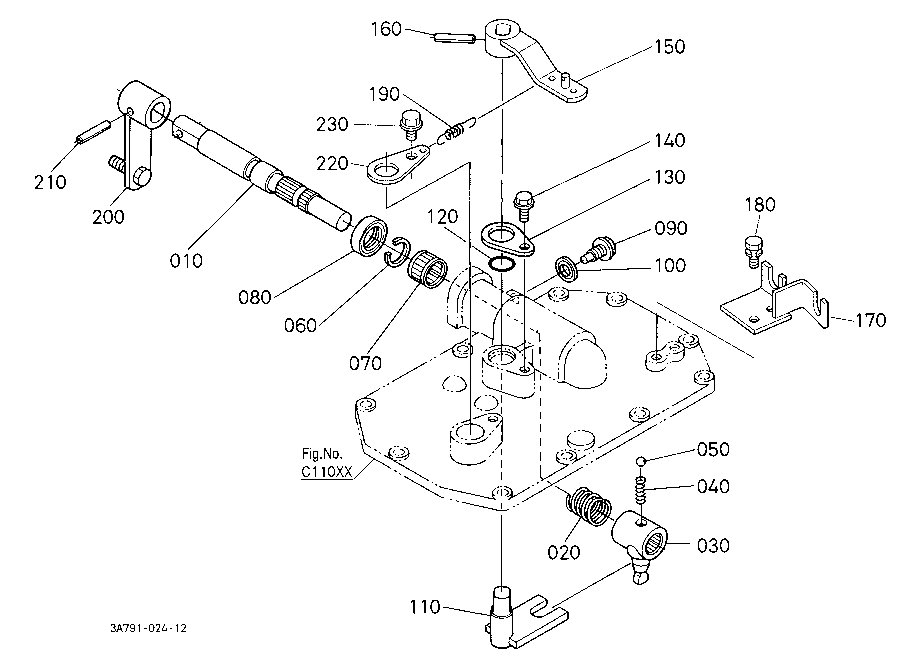 Main Gear Shift Lever Shaft