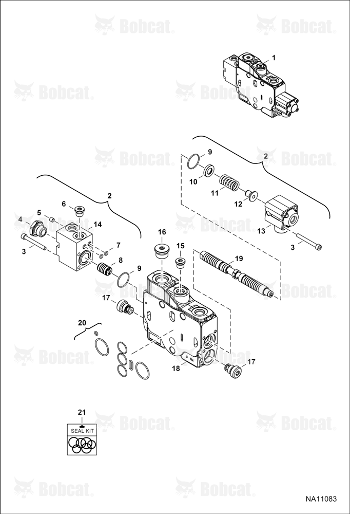 Hydraulic Control Valve (Boost Section) B33213302 & Above