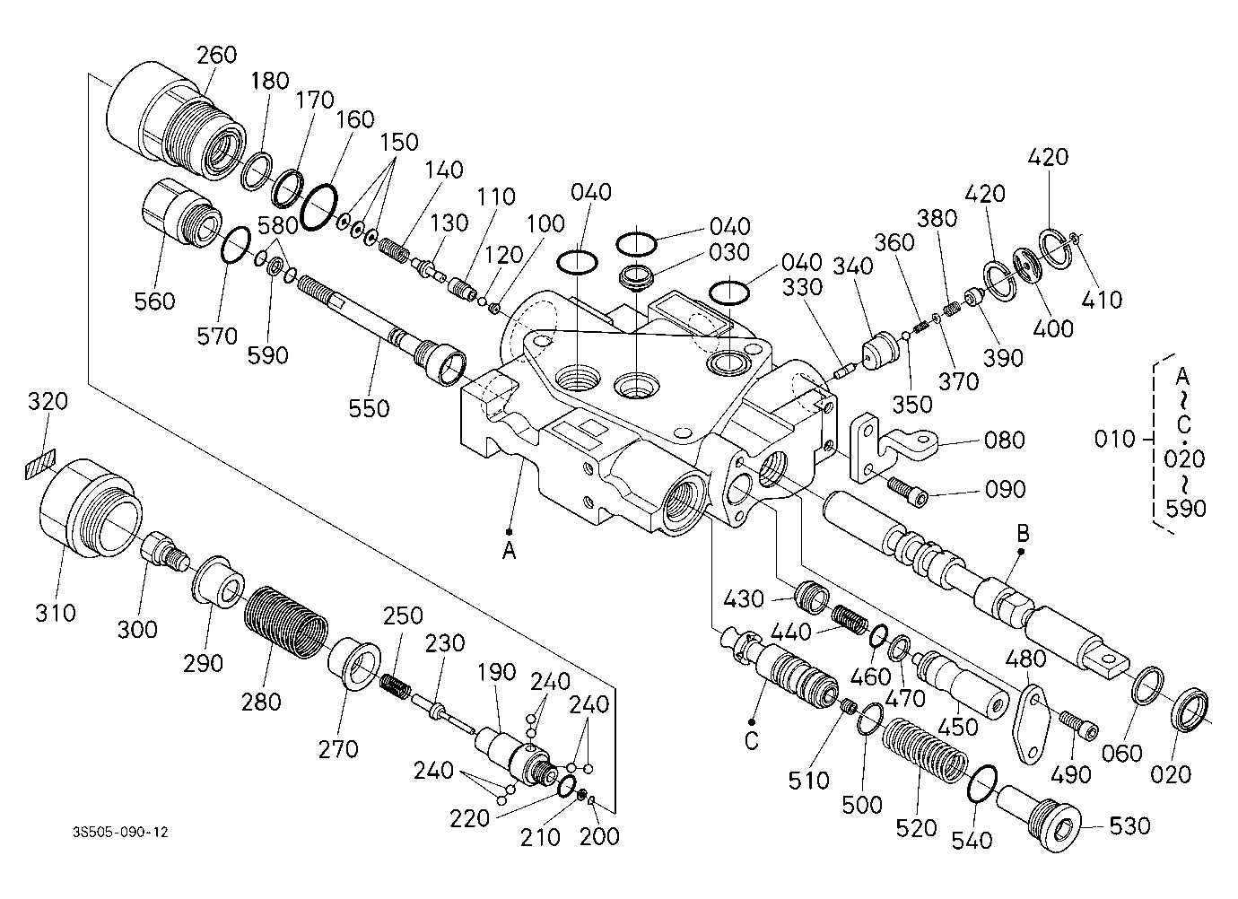Auxiliary Control Valve With Flow Control (Scd) [C