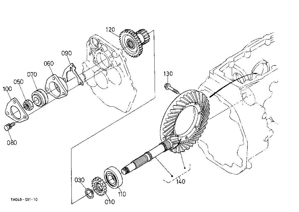 Spiral Bevel Pinion [Except Hst Type] [W/O Creep]