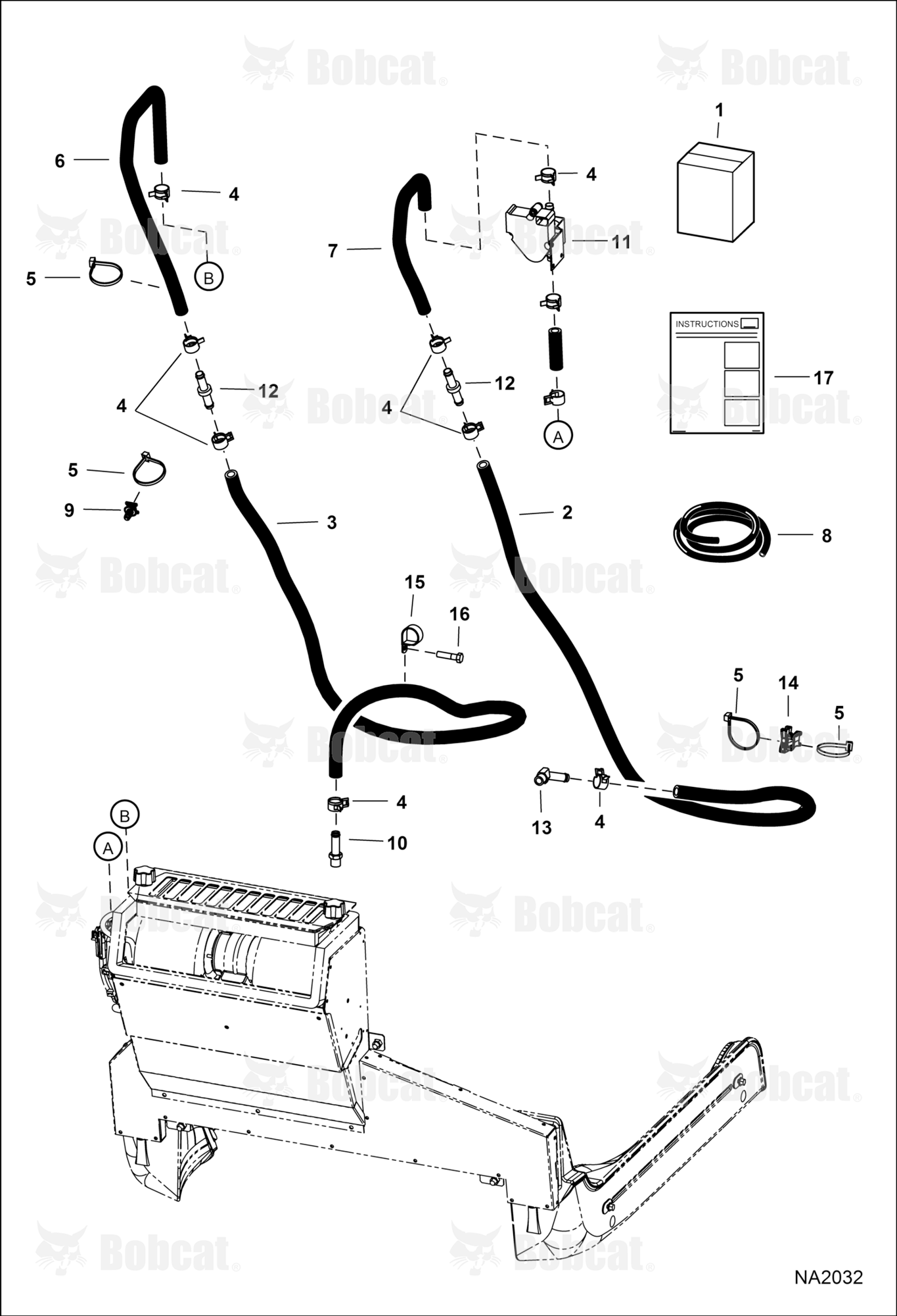 Heater & A/C (Heater Plumbing Kit)