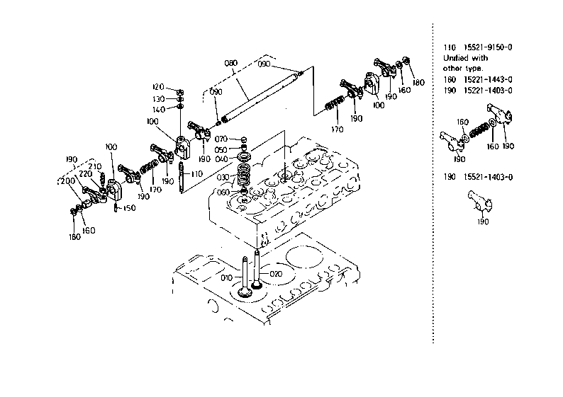 Valve And Rocker Arm
