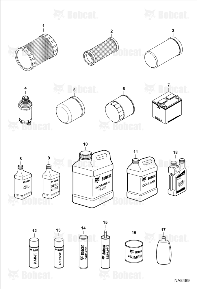 Maintenance Items (Service Parts)