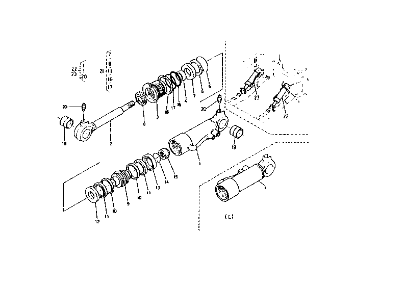 Dozer Cylinder and Component Parts