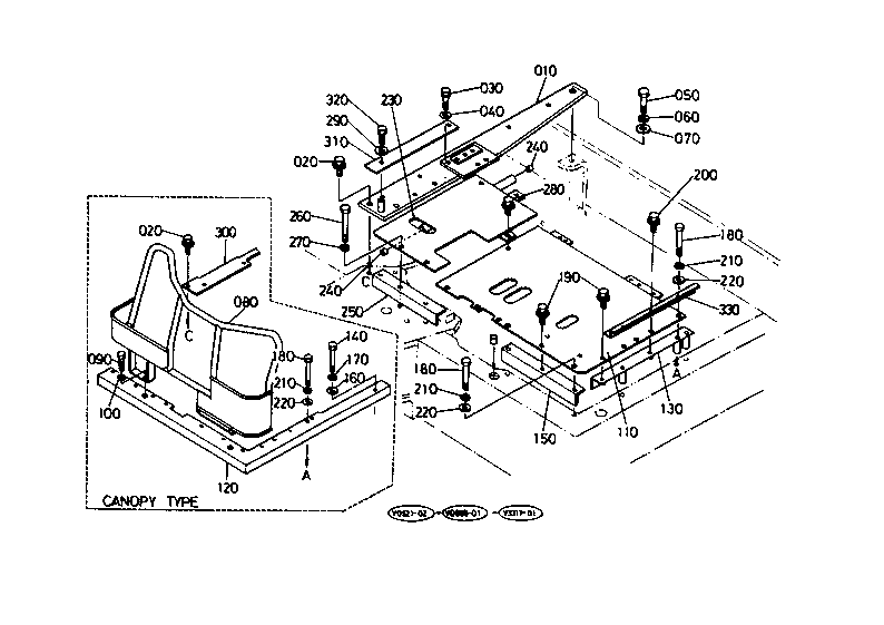 Floor Plate (1) [Except Rops Fops Type]
