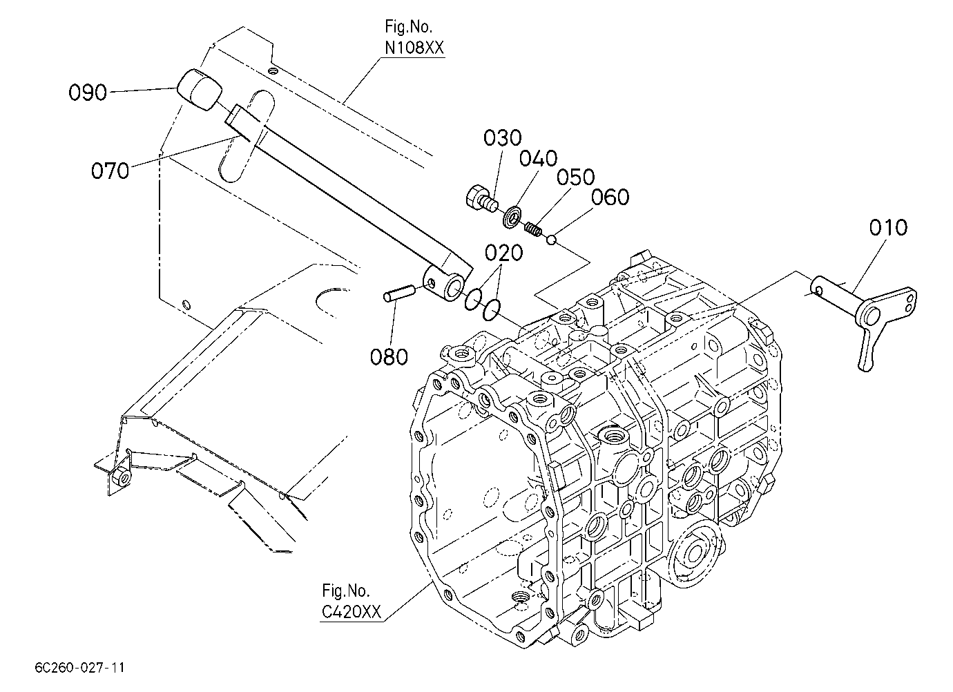 Front Wheel Drive Lever