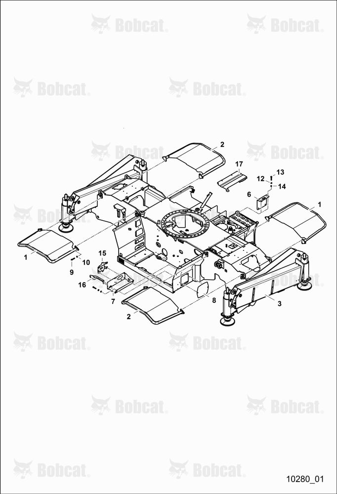 Chassis With Guard and Supports - 1