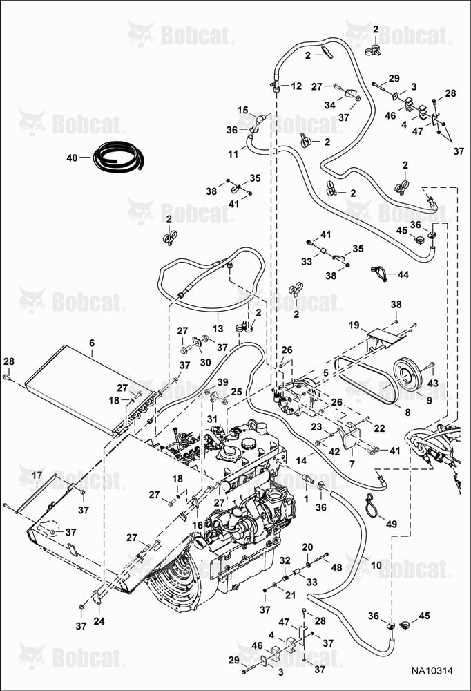 Engine & Attaching Parts (Heat & A/C Components)