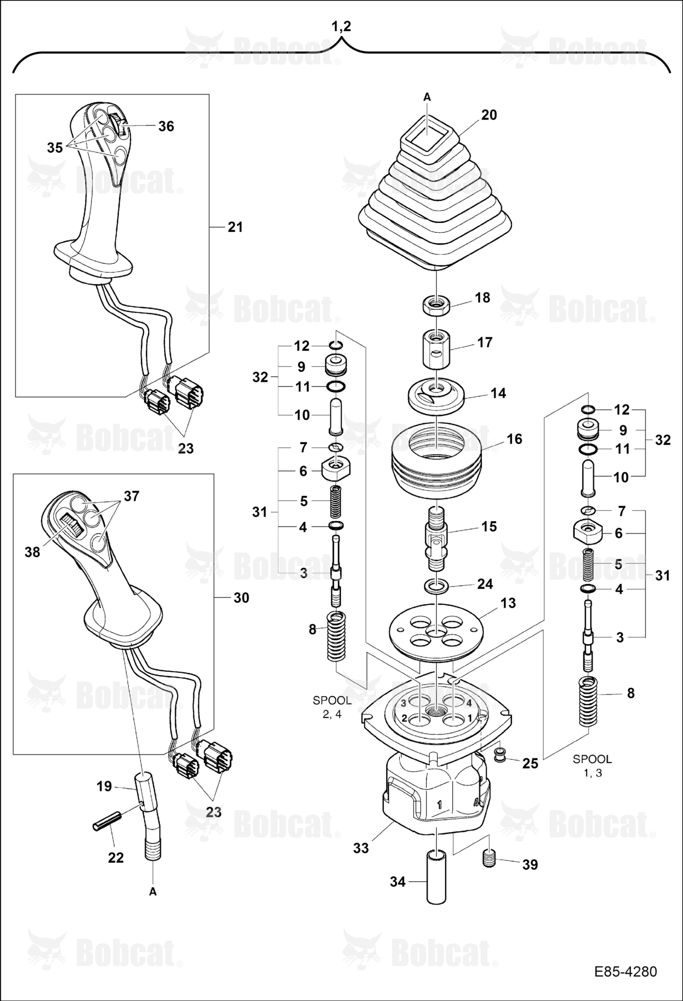 Joystick Valves  B34T11001 - B34T12822