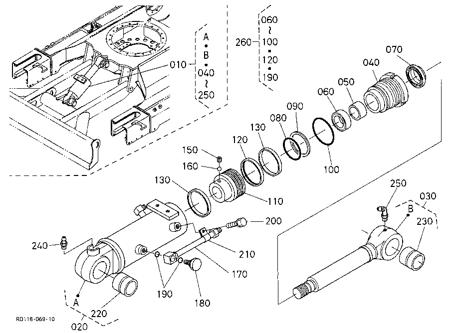 Blade Cylinder And Component Parts