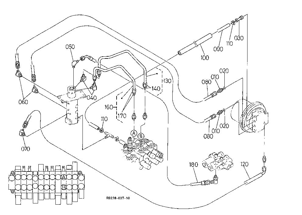 Oil Piping (Travel Rh)