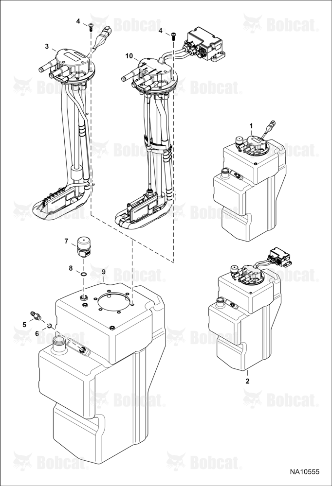 Engine & Attaching Parts (SCR System) (Tank) B3ZS11001 - B3ZS17082, B3ZT11001 - B3ZT17139